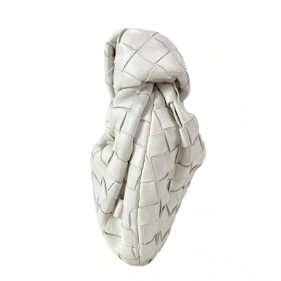Auth BOTTEGA VENETA Mini The Jodi - White Leather B********* Handbag - Picture 3 of 16